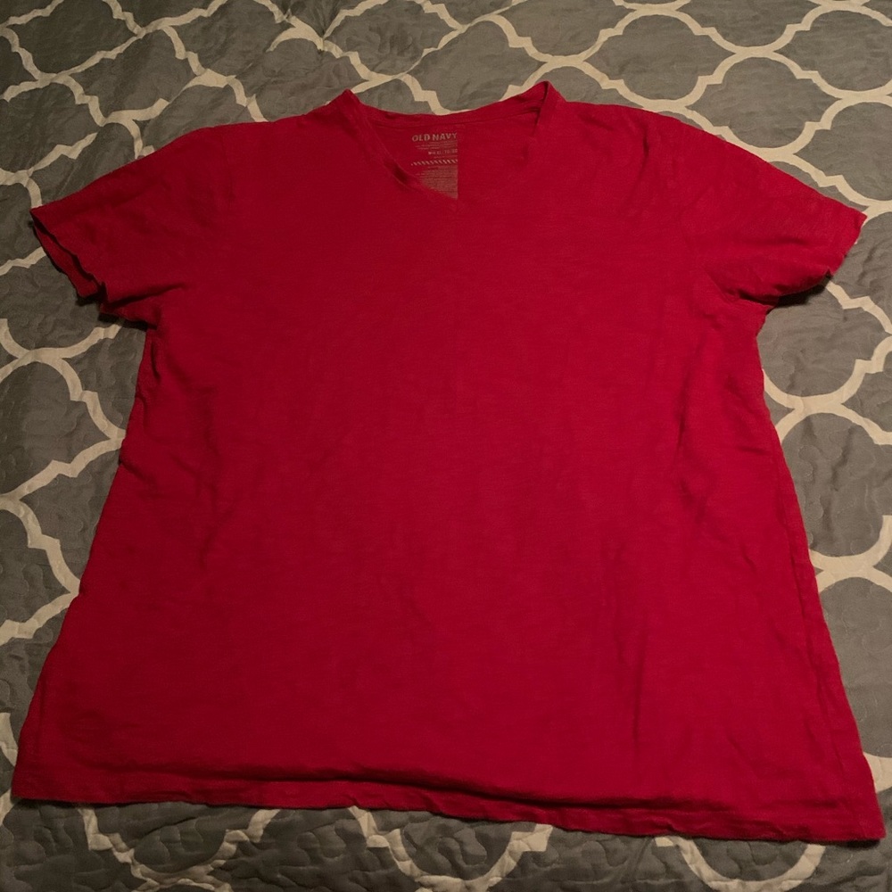 Old navy slub knit v neck t shirt
